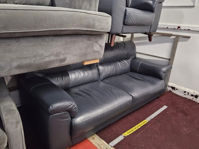 Stunning leather large two seater and armchair