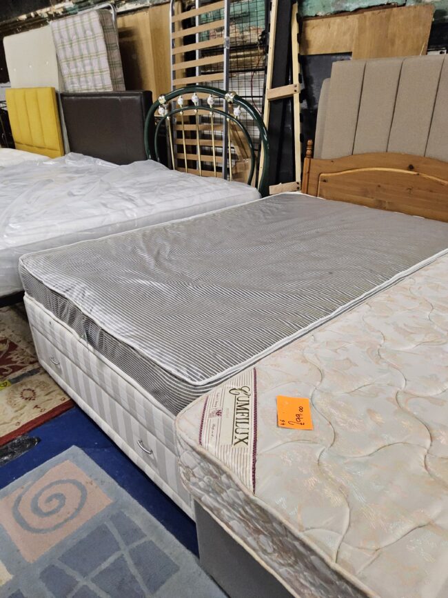 Double base with mattress