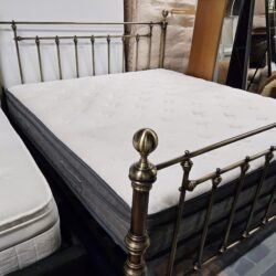 6ft Brass metal frame with 6ft mattress (0326123) (0326124)