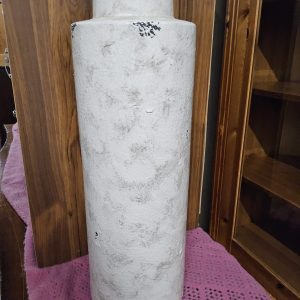 rustic white ceramic  vase (042619)