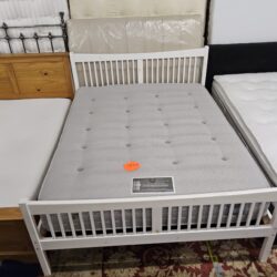 5ft white frame and Mattress (052651)