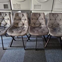 Brand New Four Stunning Swivel Dining Chairs (0726123)