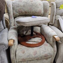 Armchair with stool