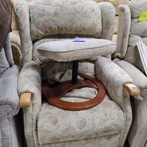 Armchair with stool