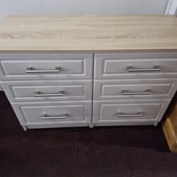 grey chest and bedside