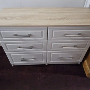grey chest and bedside