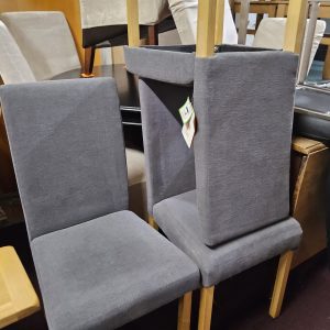 Fabric Dining Chairs x3