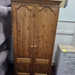 pine double wardrobe
