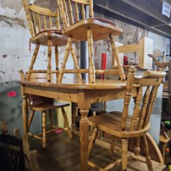 Extending Dining Table with 4 Chairs